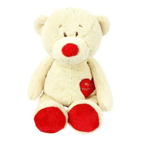 Ganz My 1st Valentine Heart Teddy Bear 13 inch Plush Stuffed Animal Toy Tan Red - Picture 1 of 7